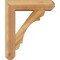 Ekena Millwork Olympic Craftsman Rough Sawn Bracket w/ Offset Brace, Western Red Cedar, 6"W x 20"D x 24"H BKT0604X20X24OLY04RWR - alternate 3